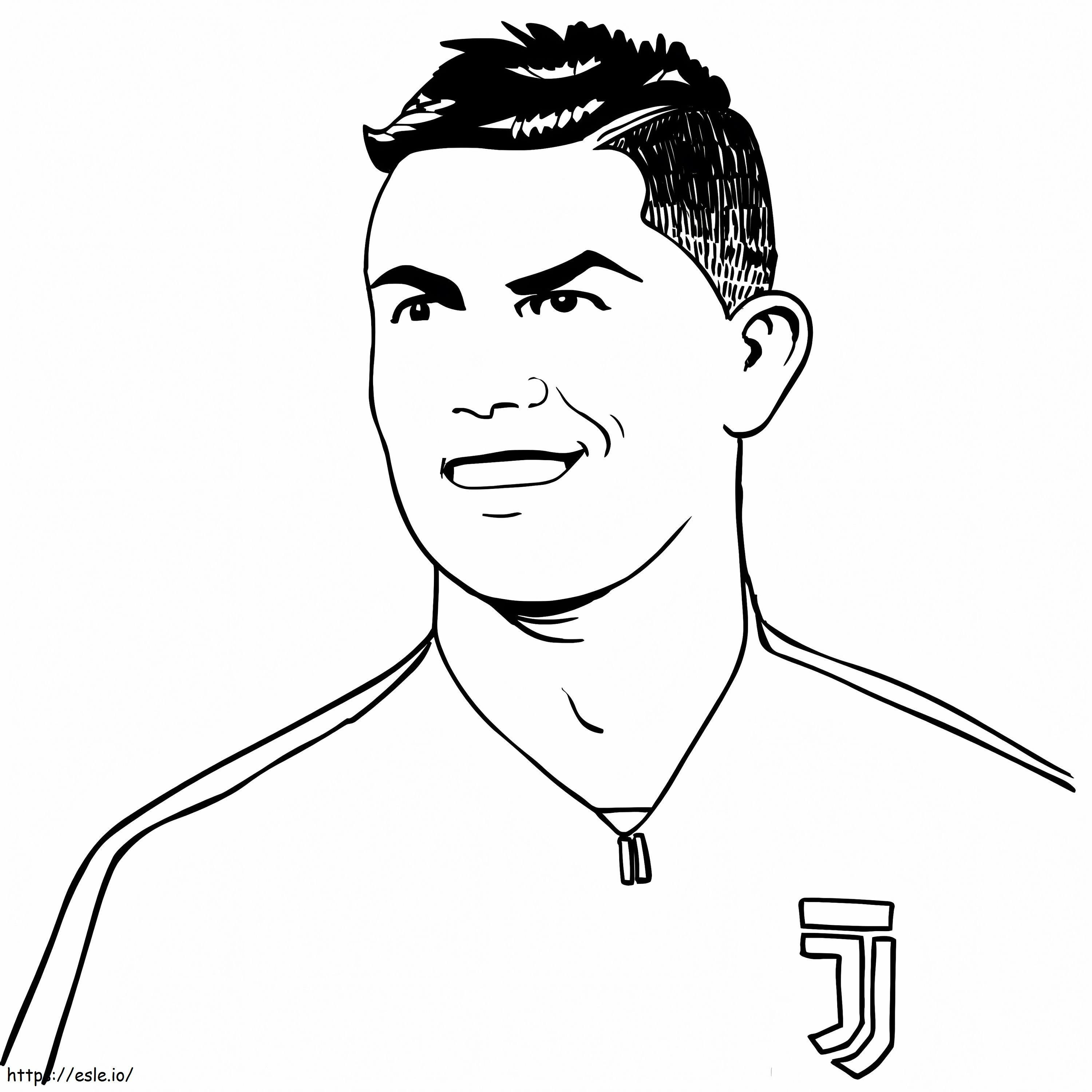 Cristiano ronaldo coloring page