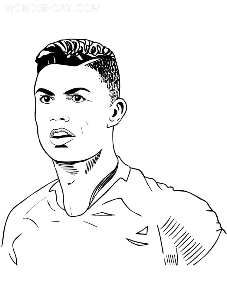 Cristiano ronaldo coloring pages wonder day â coloring pages for children and adults
