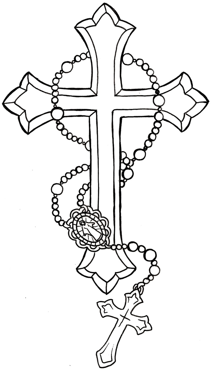 Rosary coloring pages