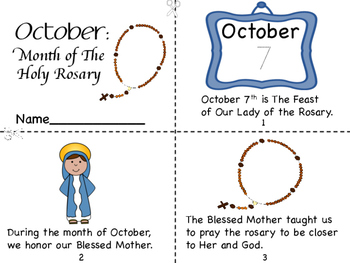 Rosary coloring page tpt