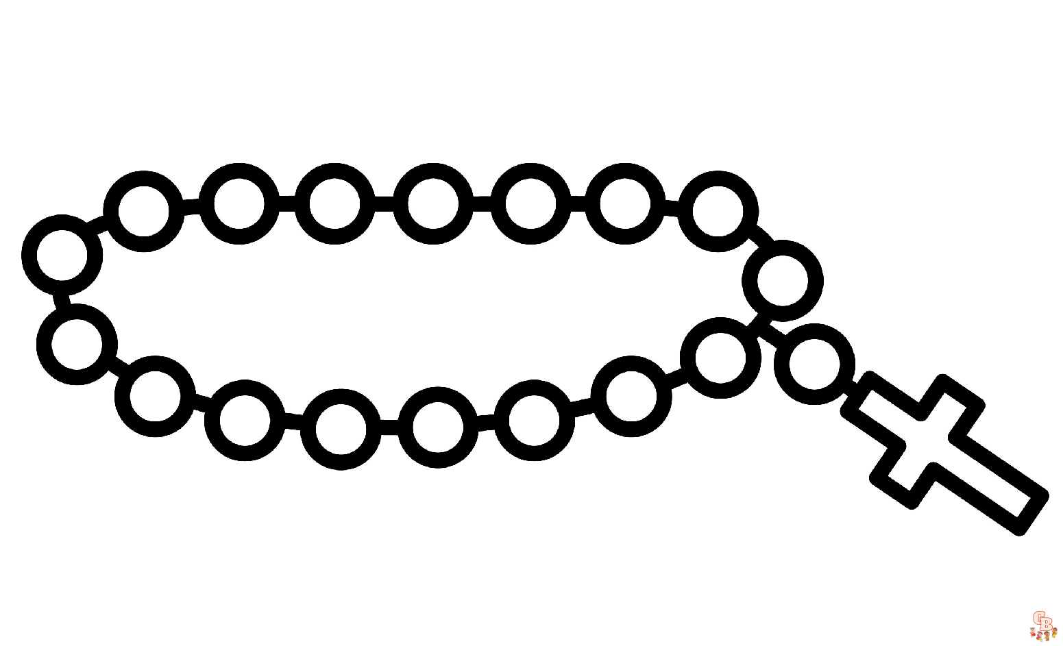 Printable rosary coloring pages free for kids and adults