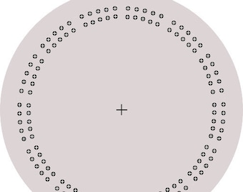 Round cribbage board template elegant design