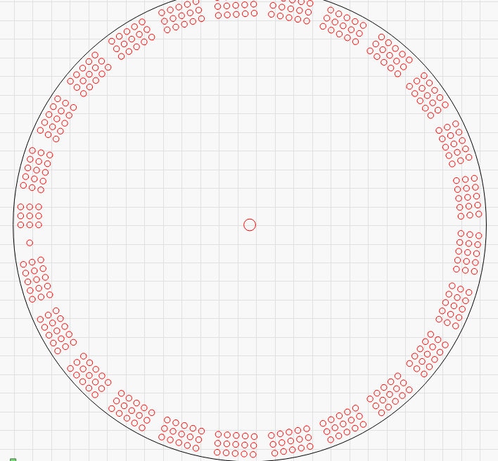 Round cribbage board template