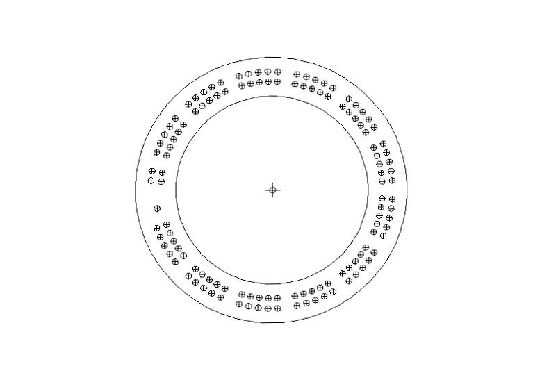 Round cribbage board template