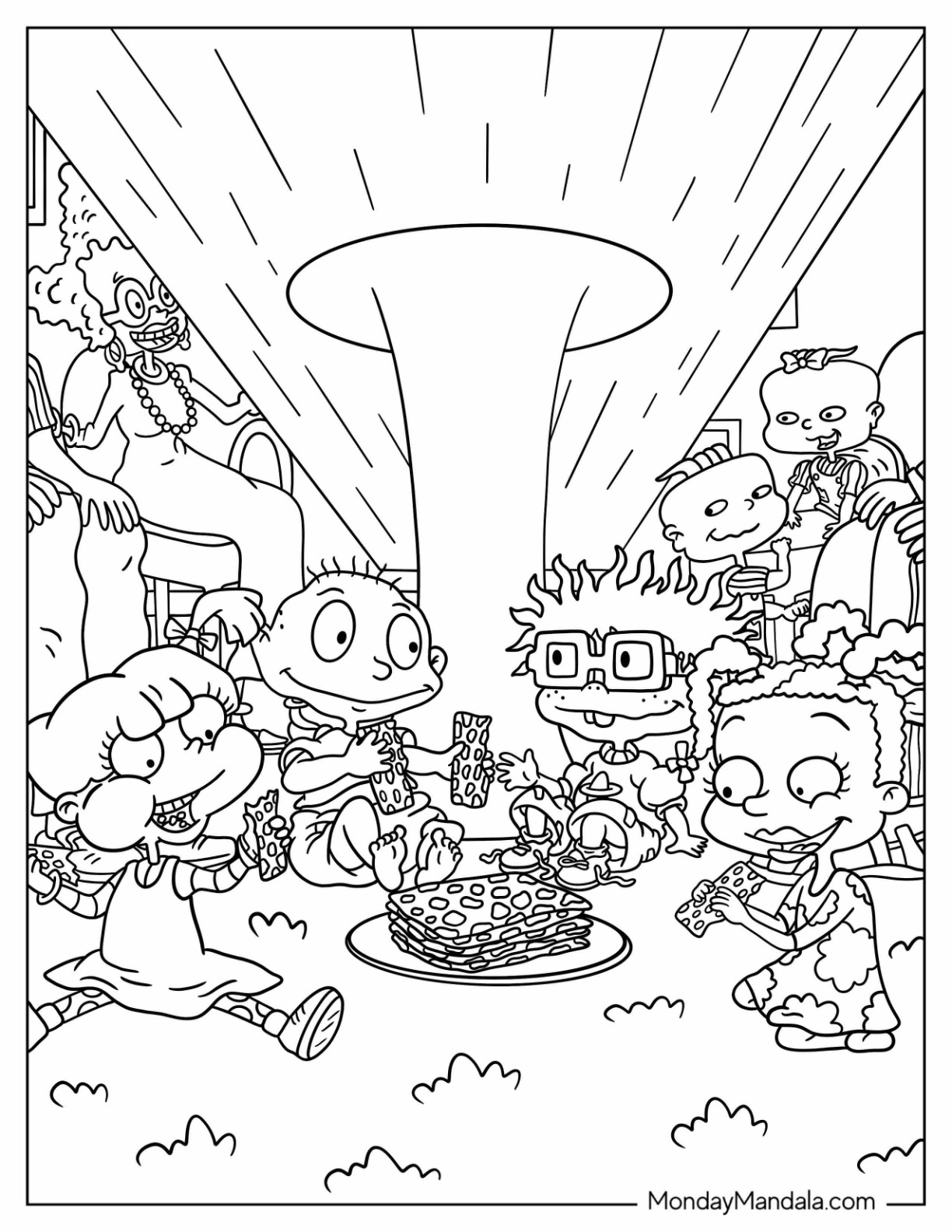 Rugrats coloring pages free pdf printables