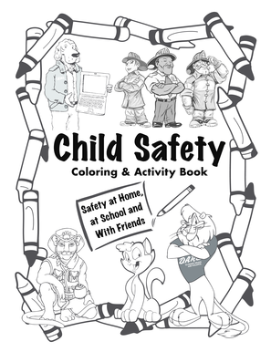Child safety coloring amp activity book