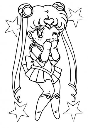 Free printable sailor moon coloring pages for adults and kids