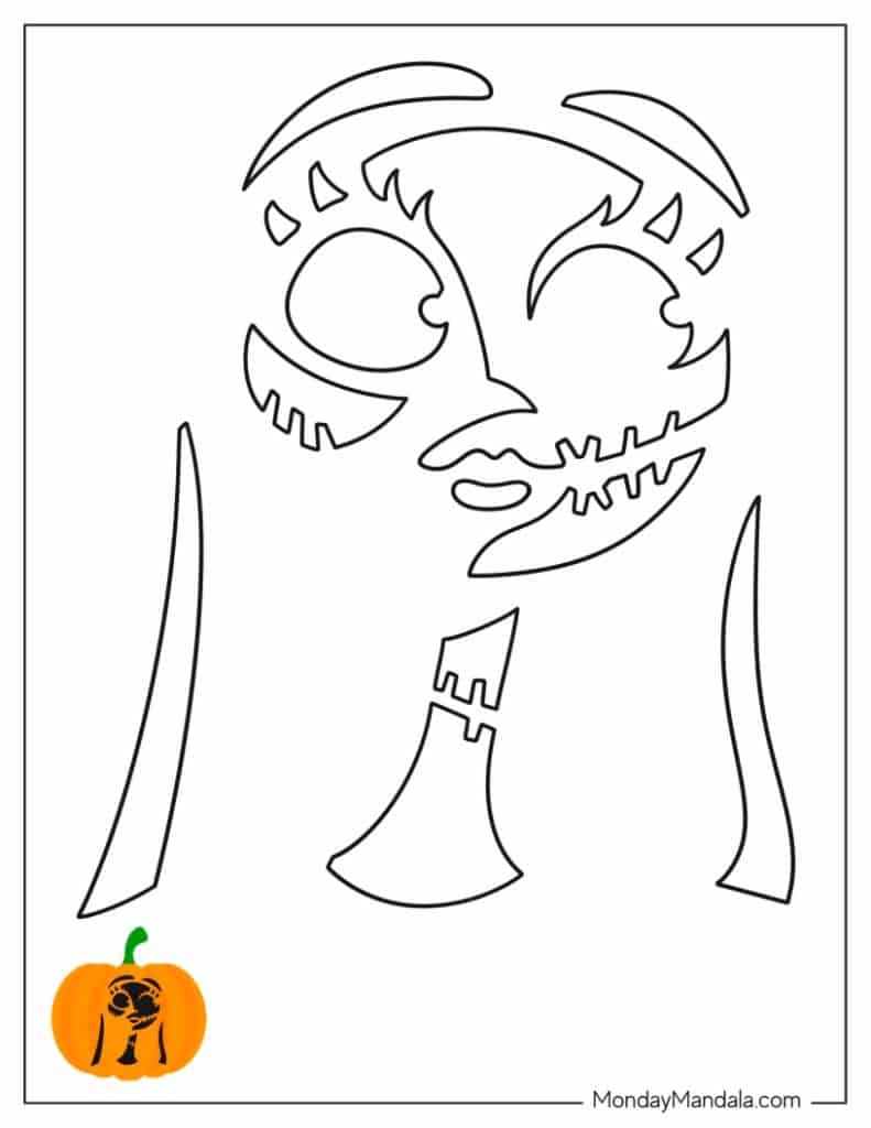Pumpkin carving stencils free pdf printables