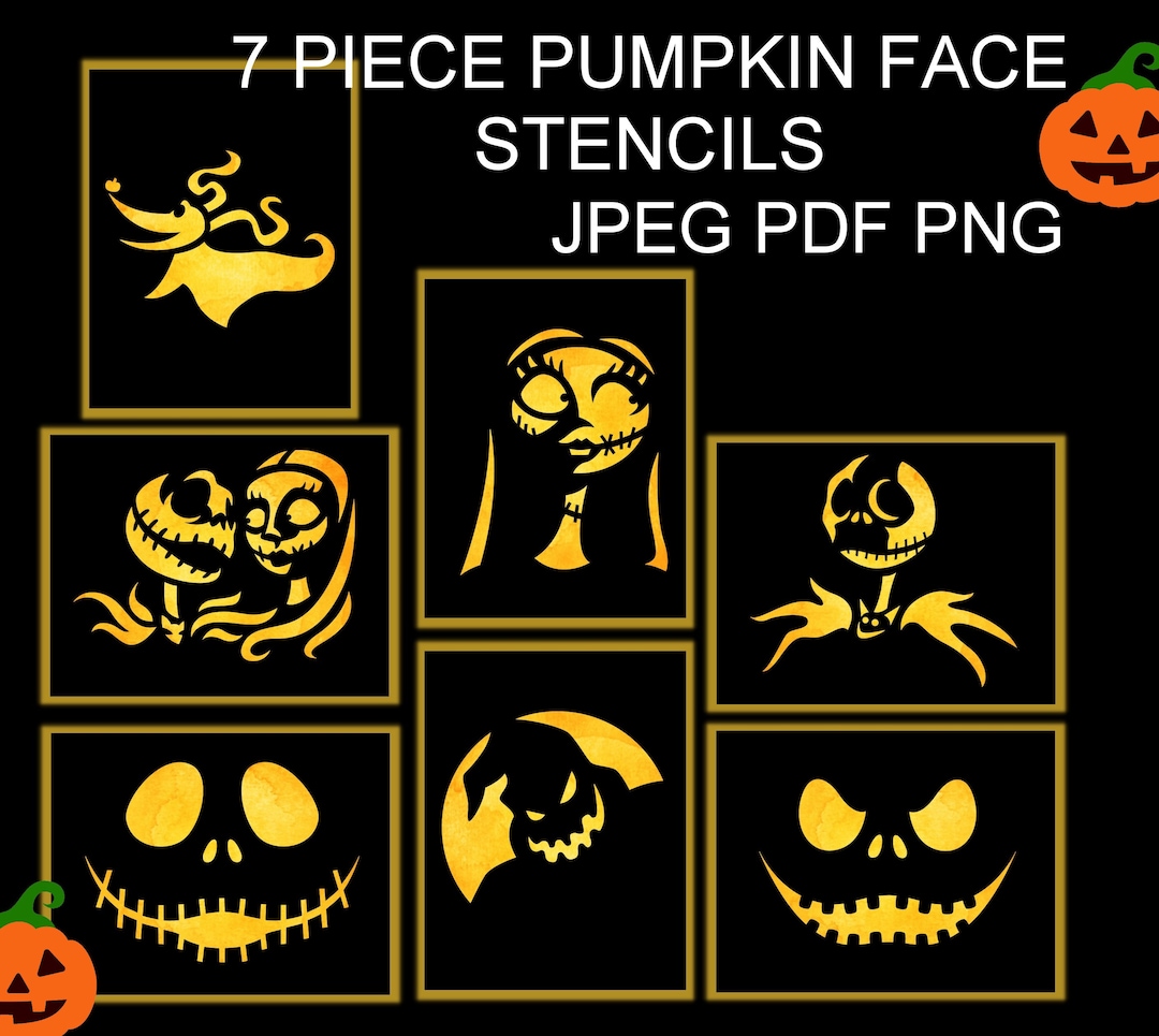 Sally pumpkin stencil