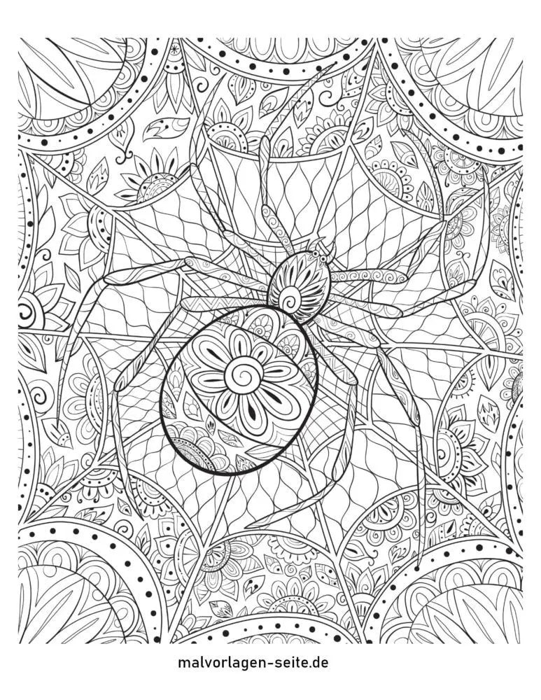 Free halloween coloring pages for adults in