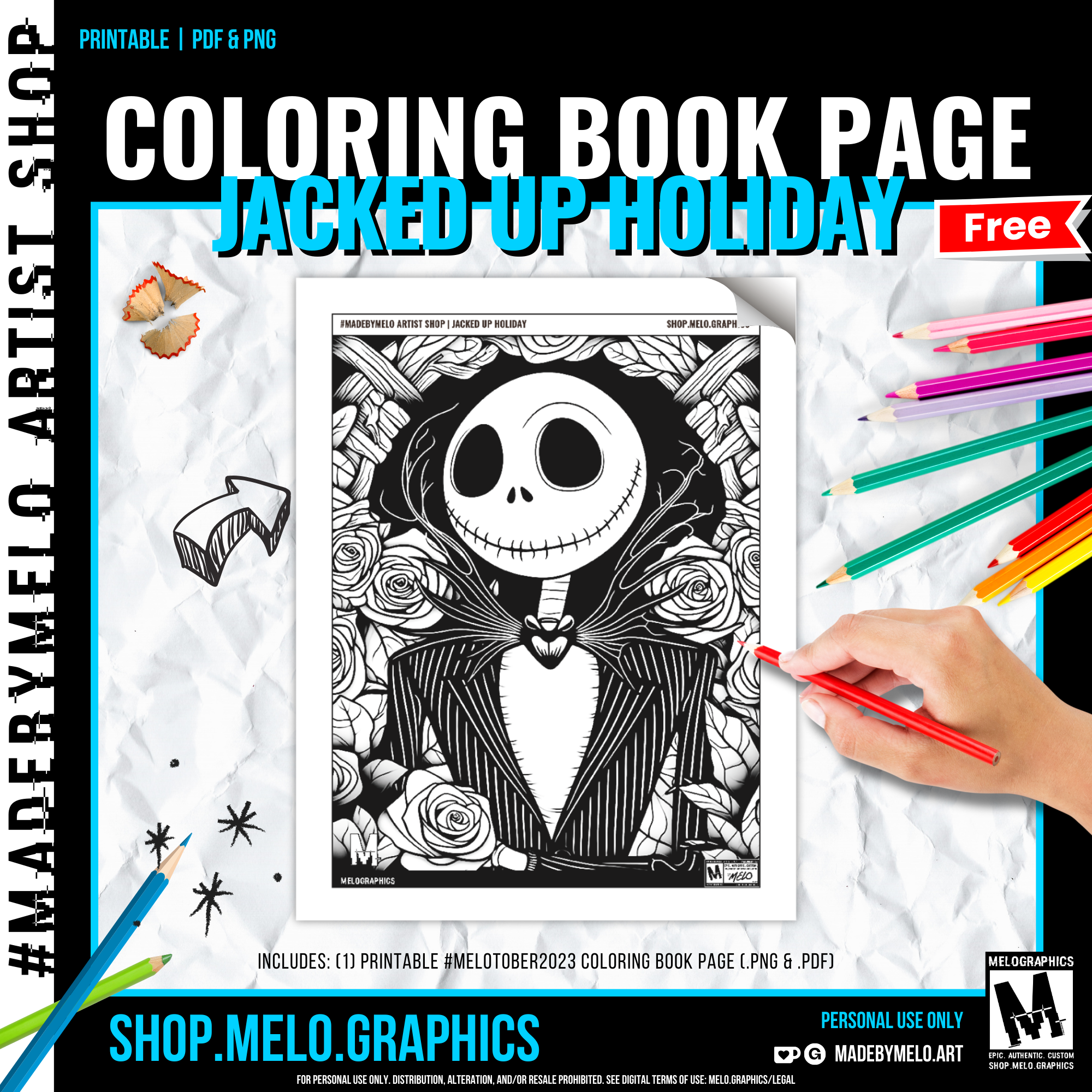 Jacked up holiday coloring page madebymelo by madebymelo on