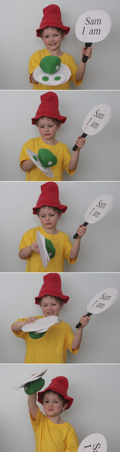 Easy diy green eggs and ham costumes for dr suess day