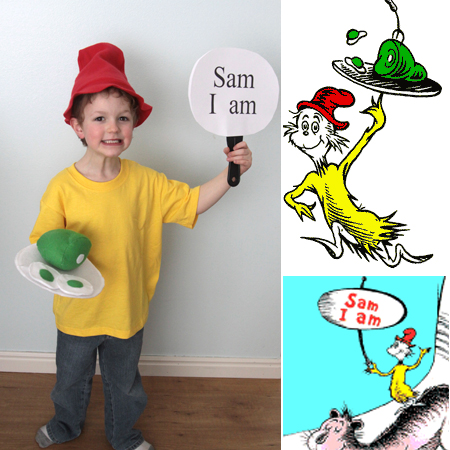 Easy diy green eggs and ham costumes for dr suess day