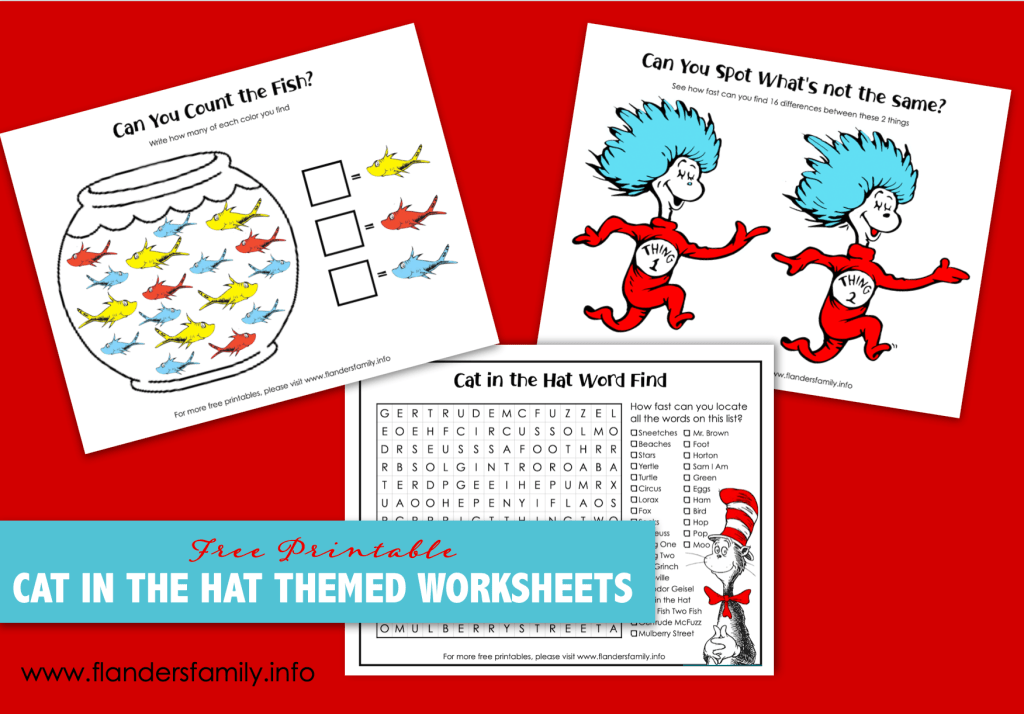 Free cat in the hat printables