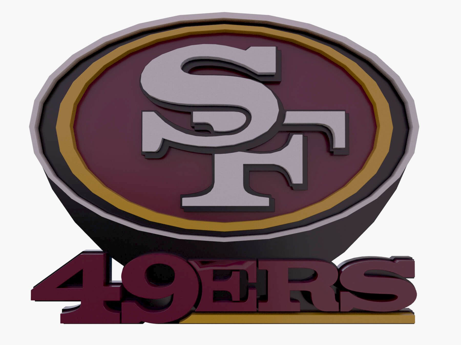 Nfl san francisco ers keychan logo printable