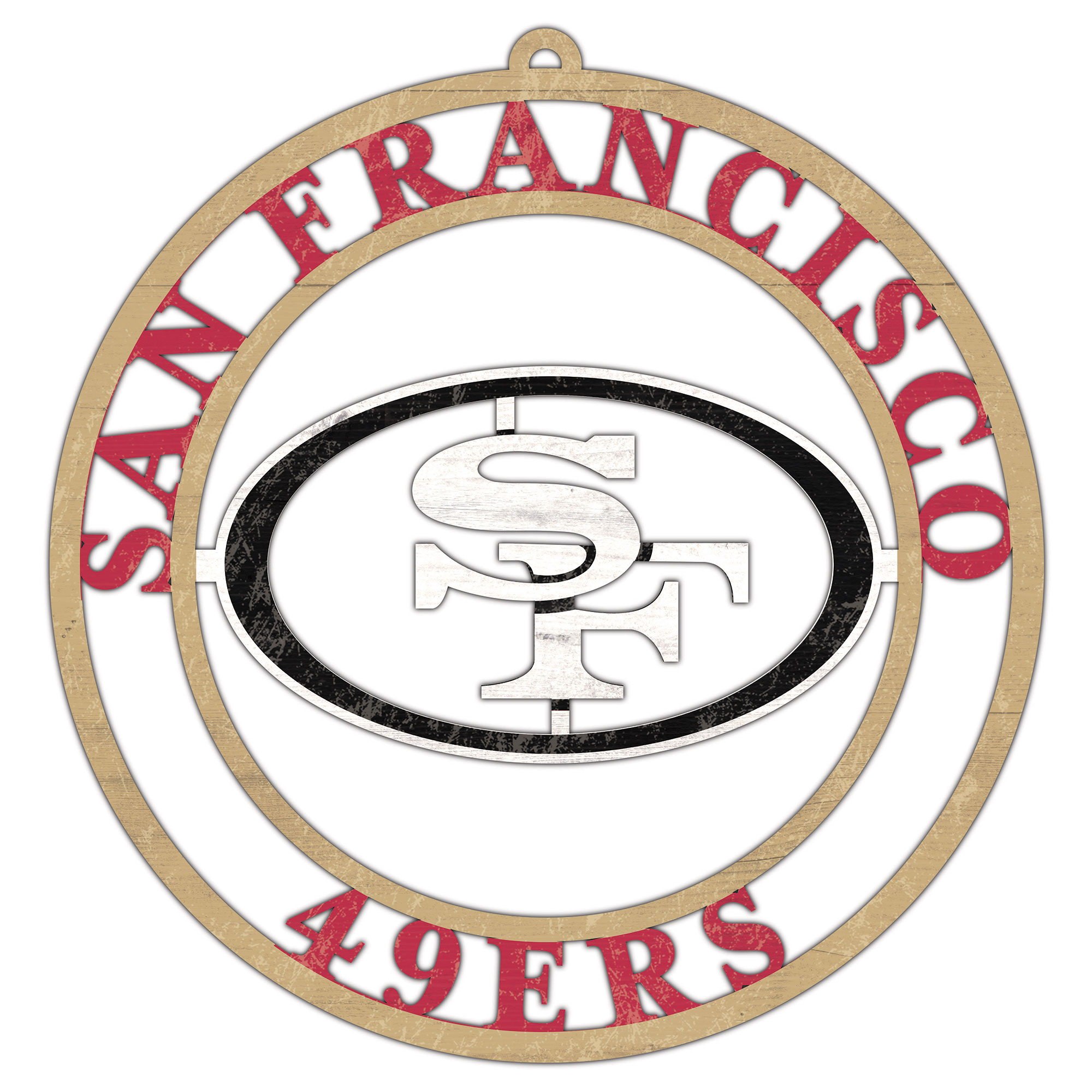 San francisco ers team color logo cutout