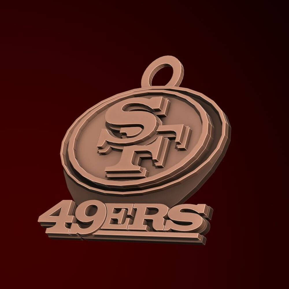 Nfl san francisco ers keychan logo printable