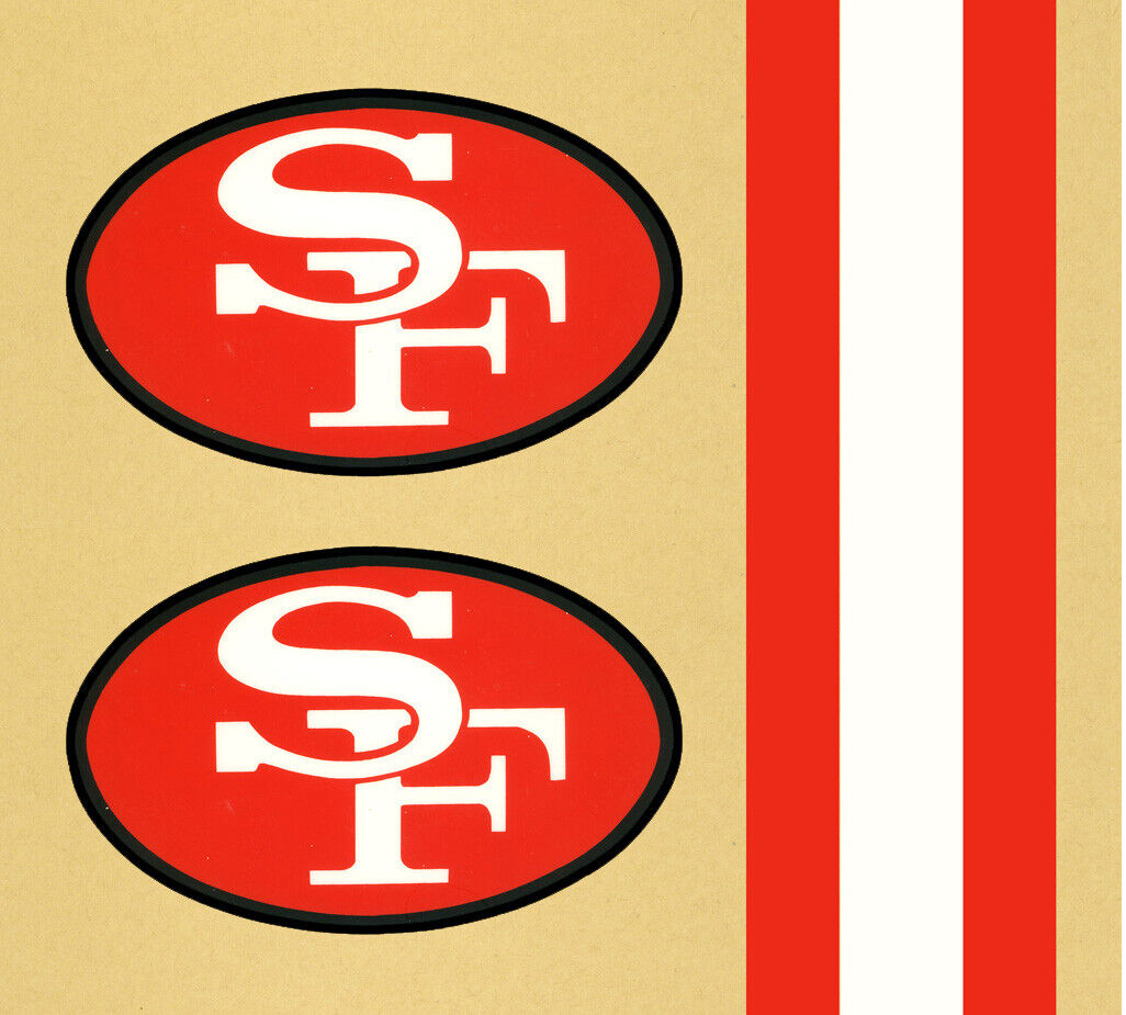 Custom chair size early s style san francis ers football helmet decals