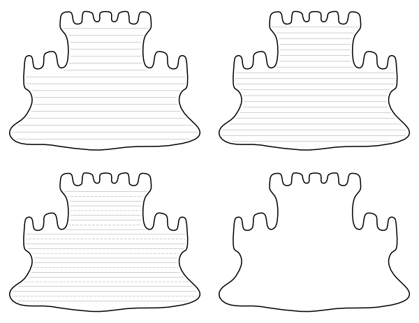 Free printable sand castle