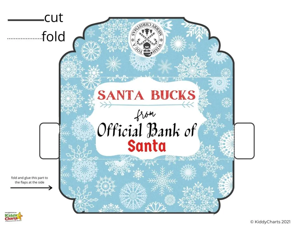 Santa dollars printable christmas money gift boxes and how to use them