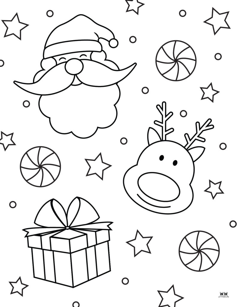 Santa coloring pages
