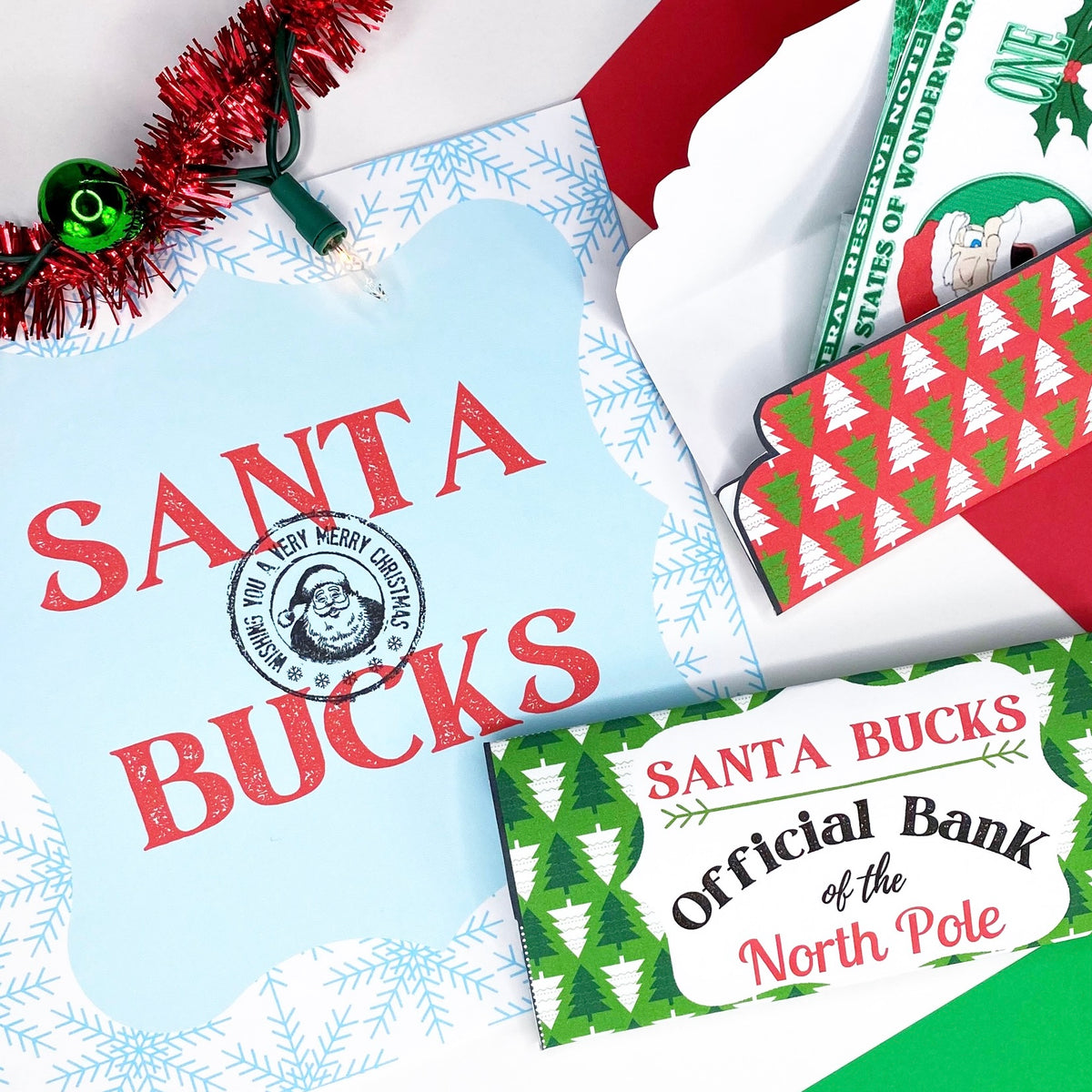 Santa money envelopes â