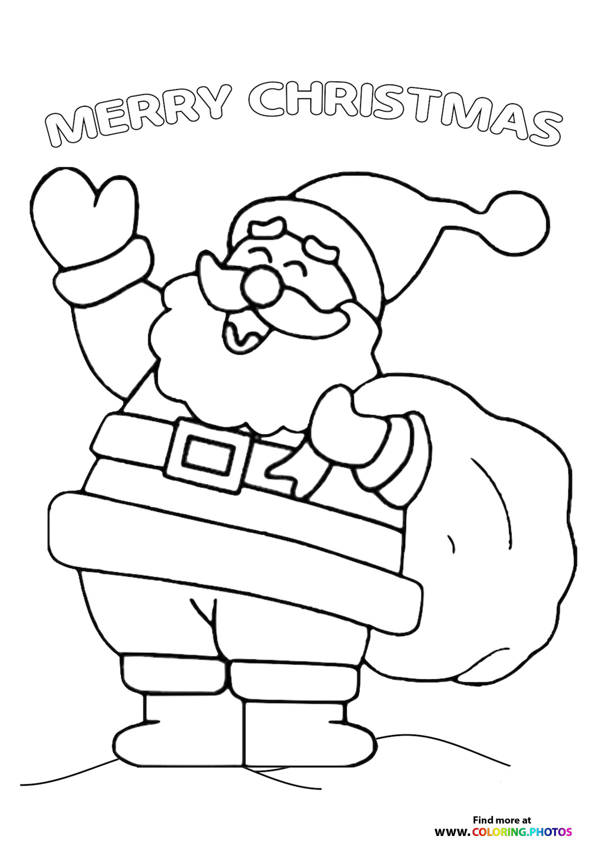 Merry christmas from santa claus