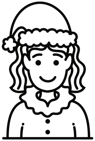 Mrs claus coloring page free printable coloring pages