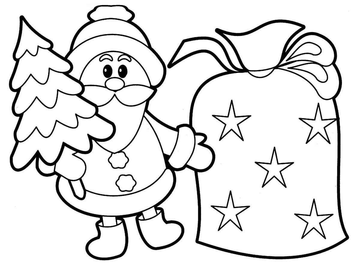 Free printable santa claus coloring pages for kids