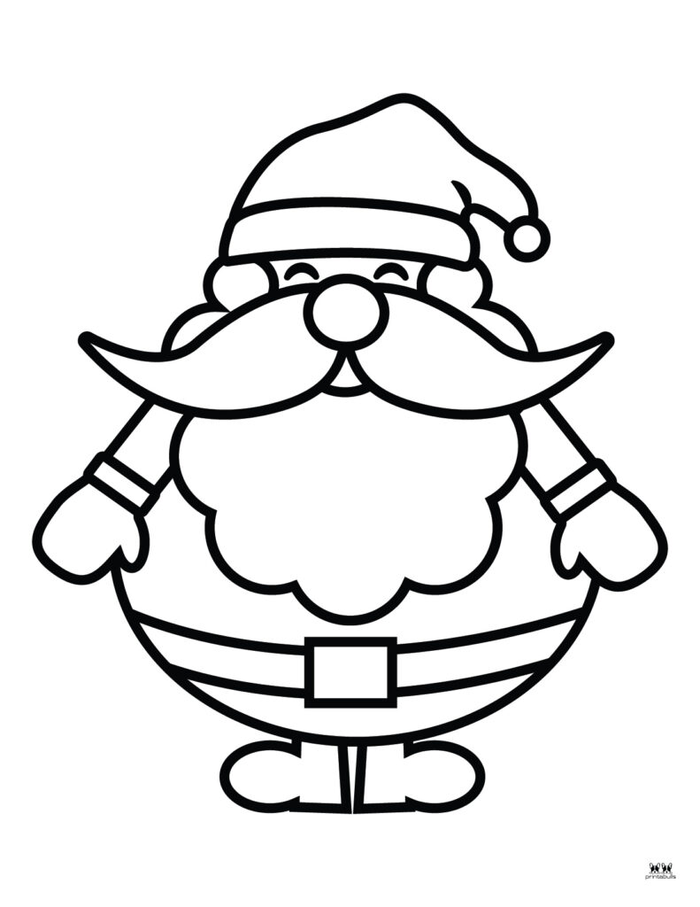 Santa coloring pages