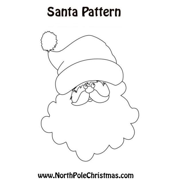 Santa face template