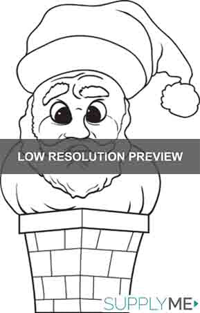 Printable santa claus coloring page for kids â