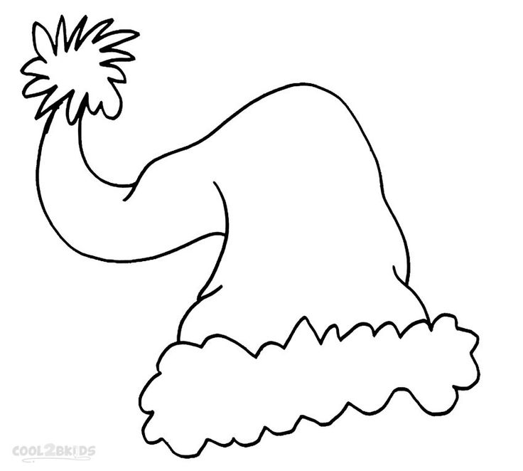 Santa hat disney coloring pages