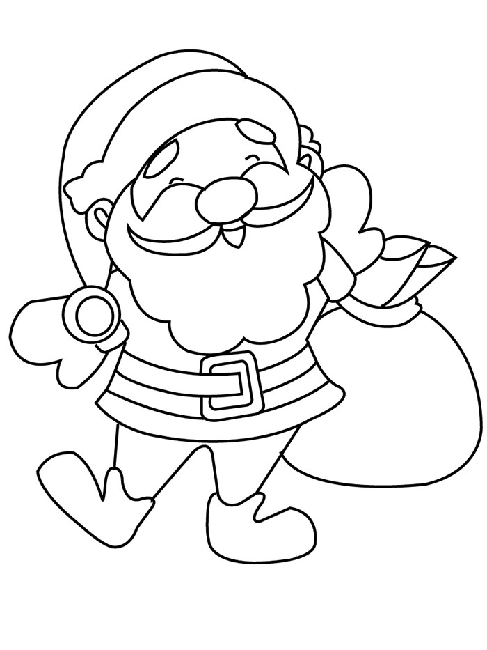 Best santa s shapes crafts colouring pages