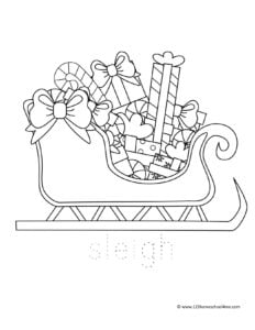 Free santas helpers christmas coloring pages