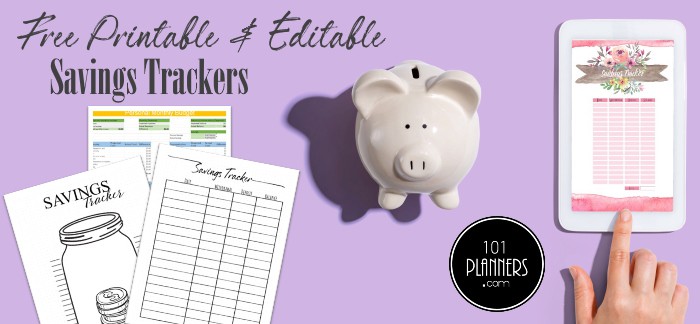 Free savings tracker printable customize online