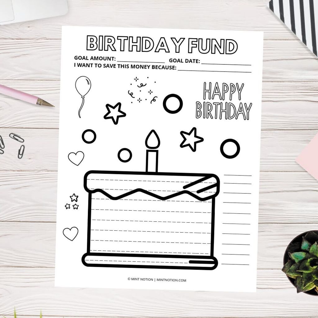 Savings tracker printables to visualize your progress