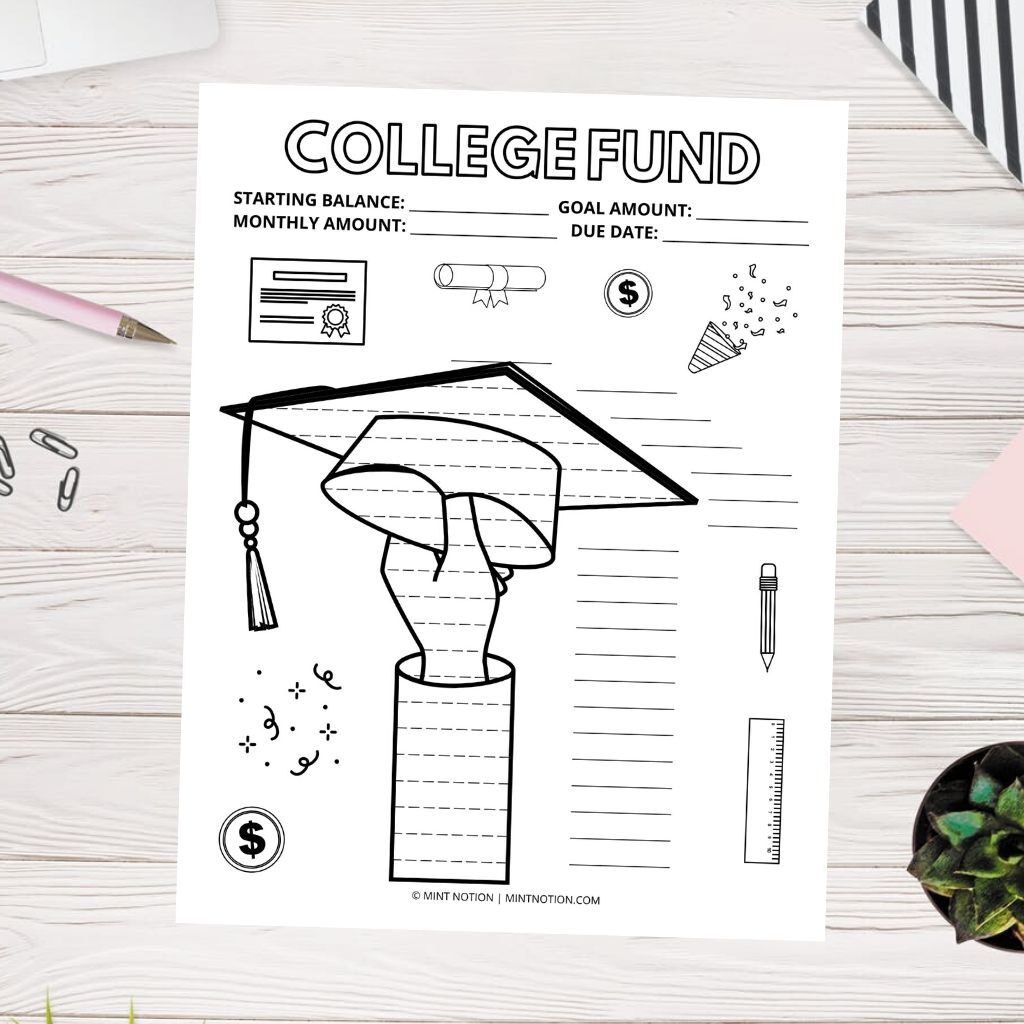 Savings tracker printables to visualize your progress