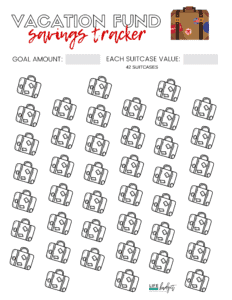 Free printable savings tracker coloring pages