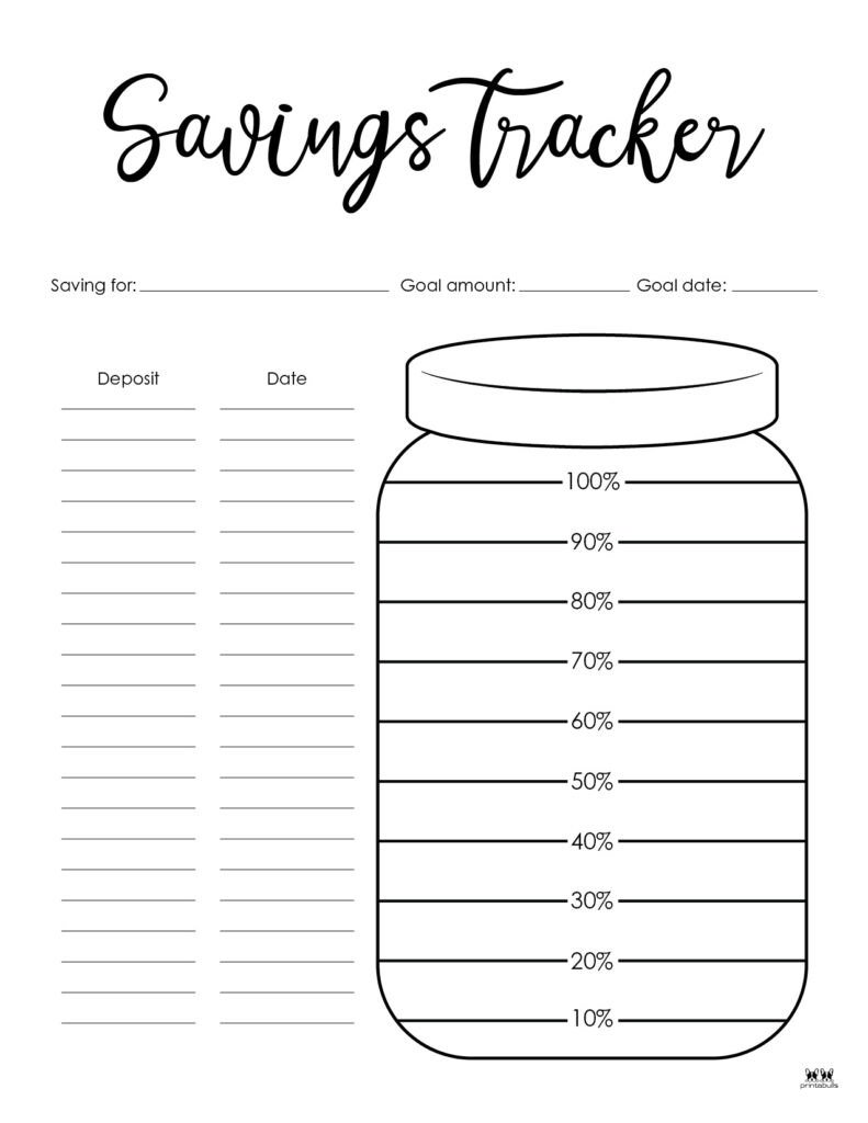 Savings trackers