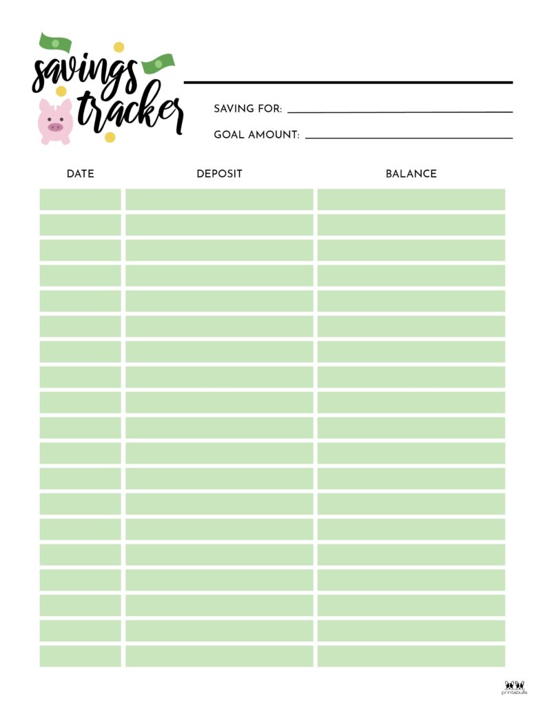 Savings trackers
