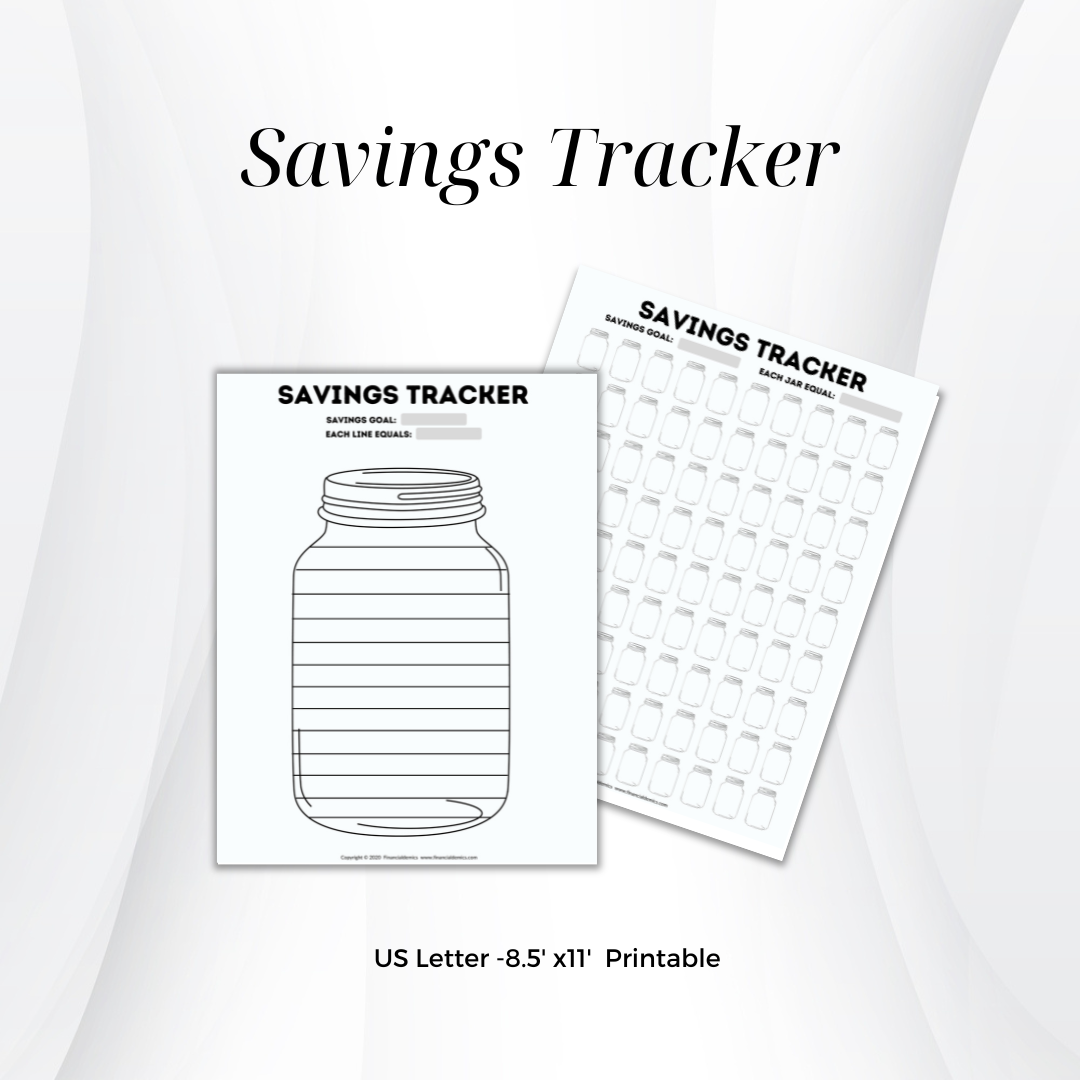 Savings tracker printable â