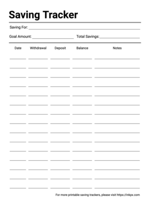 Free printable saving trackers track and journal your financial progresspdf png and jpg