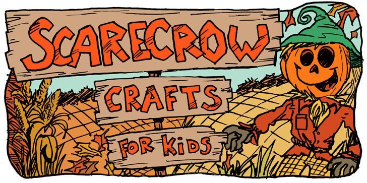 Scarecrow craft for kids printable scarecrow activities â tims printables