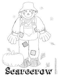 Fall coloring sheet doodles ave