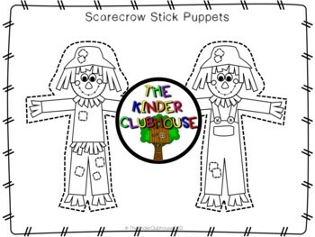 Scarecrow craftivity printable scarecrow craft template tpt