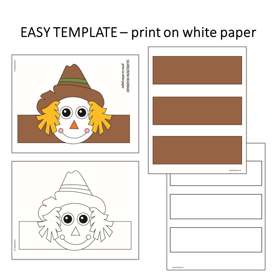 Scarecrow paper hat