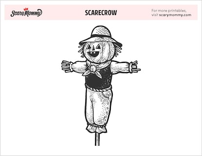 Well eat crow if you dont love these scarecrow coloring pages