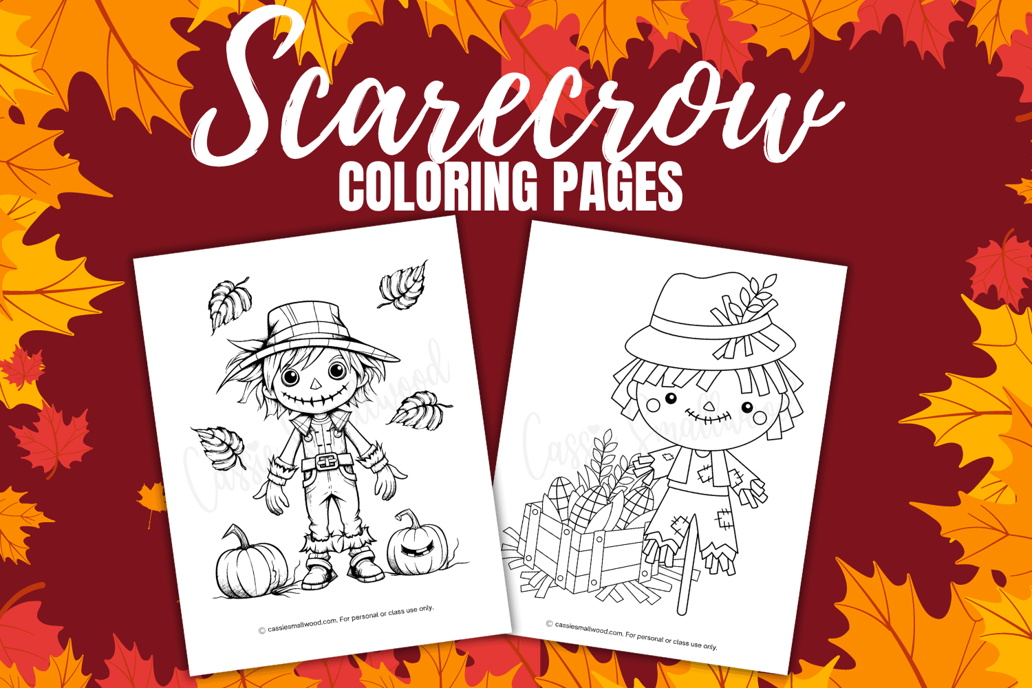 The best scarecrow coloring pages