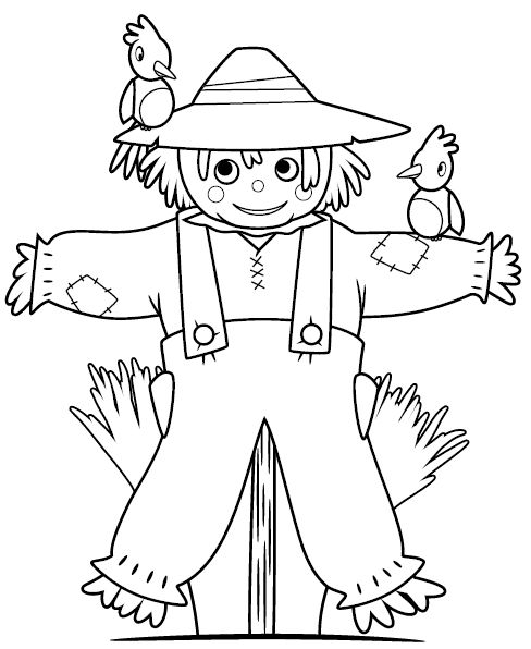 Scarecrow template ready to use craft templates for preschool kids